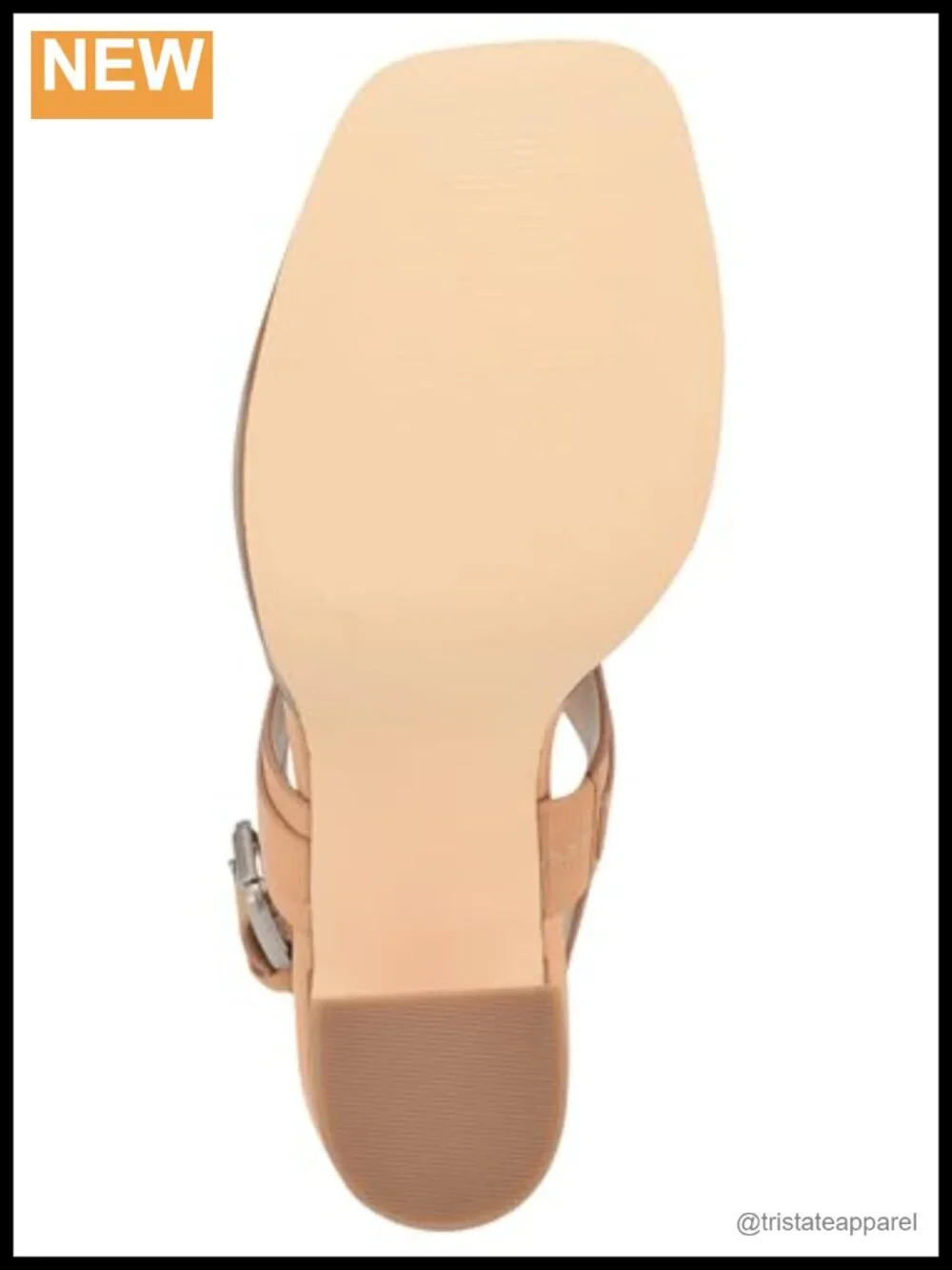 Nine West Opell Slingback Heeled Sandals Square Toe Buckle Embellished
